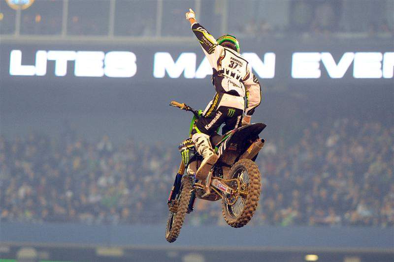 Pourcel's win clinched his first SX title with one round left to run.