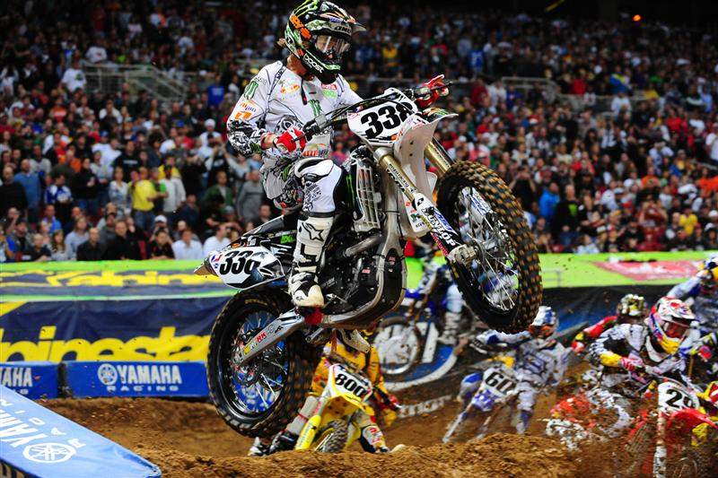 Jason Lawrence ran inside the top five all night, eventually finishing fifth.