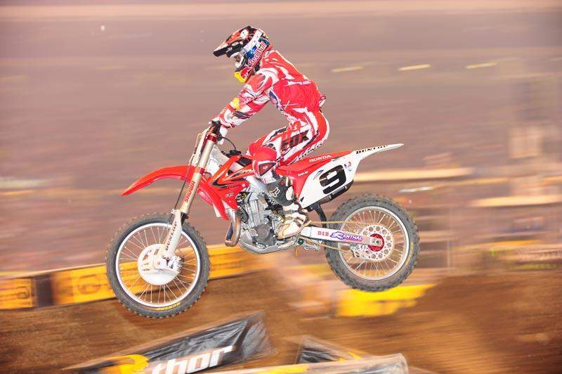 IT was buried at the back most of the race, he crashed early on but I missed it. It was him and his teammate Millsaps bringing up the rear the opening laps.