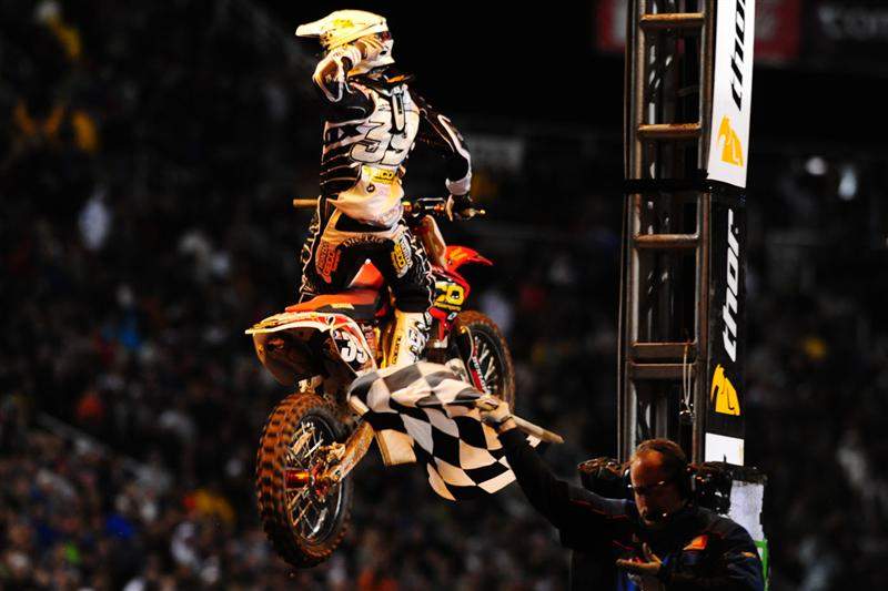 Trey Canard took his first win of the season.