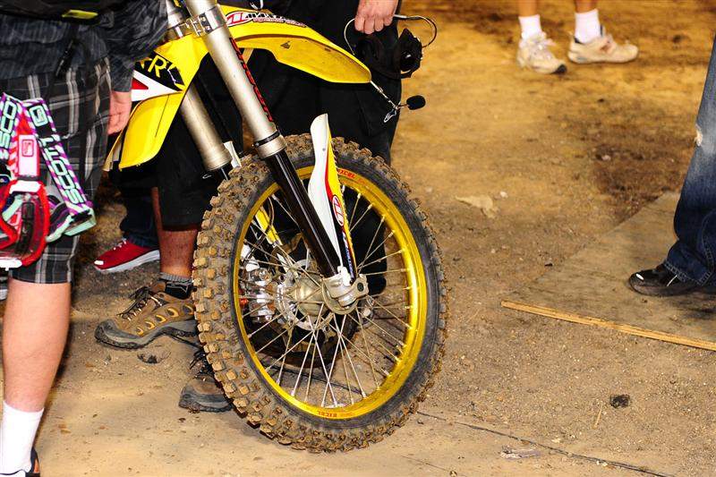 Reed's fork guard after he and Stewart collided over one of the track's triples.