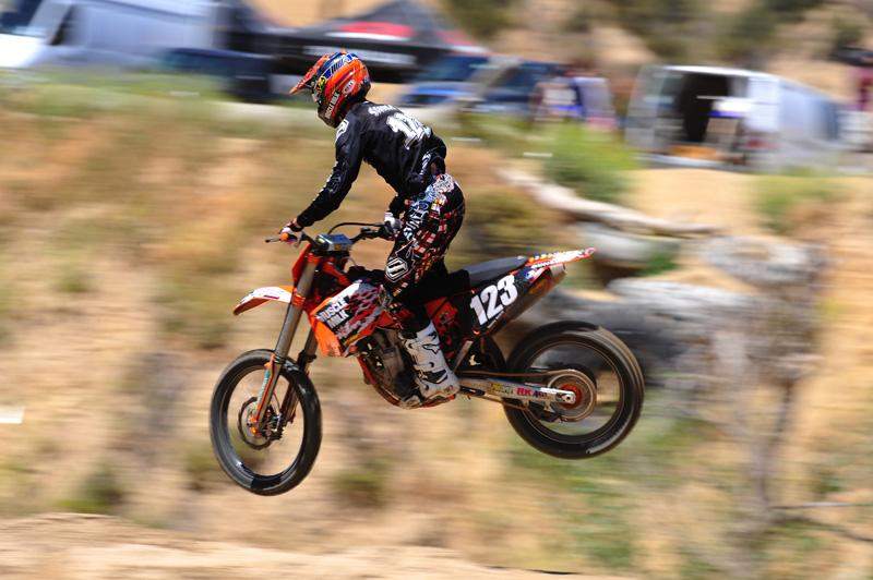 Tommy's very pleased with his AMA spec bike