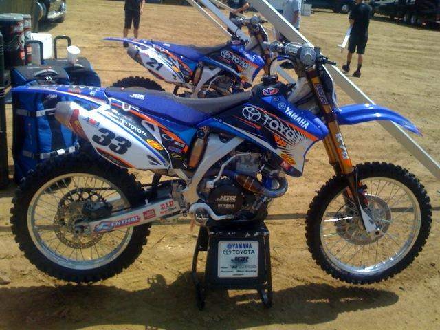 Josh Grant and Cody Cooper's Yamahas