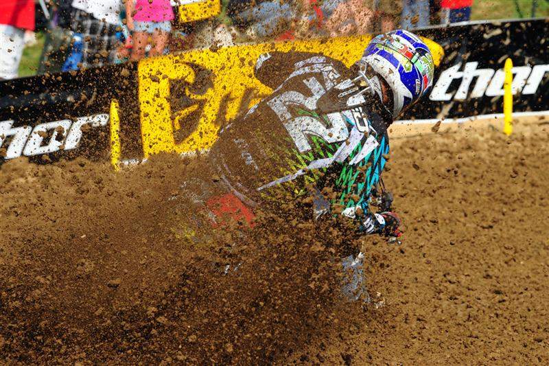 Reed won the first moto, and then followed it up with a repeat performance in moto two to score his first ever 450 overall victory.