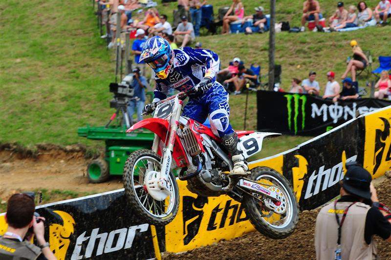 Ivan Tedesco led moto two for a while, but after losing the lead, he fell on a tree root when trying to avoid Reed, who fell on the same root. Tedesco was third in both motos for third overall.