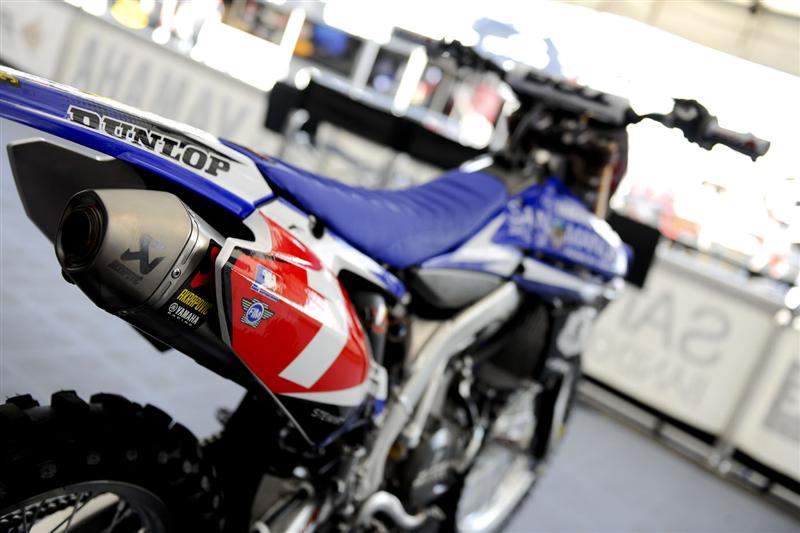 James Stewart's number-one Yamaha Y450F.