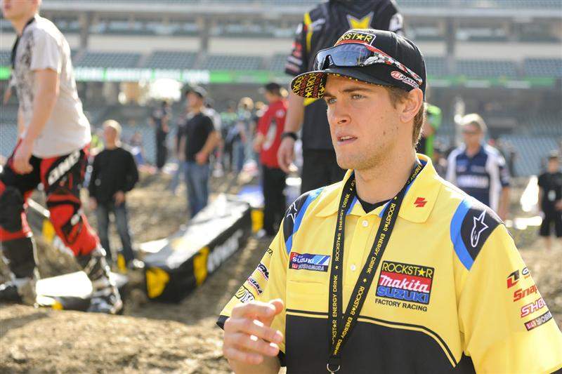 Ryan Dungey seems relaxed before his first 450cc supercross as a full-time 450cc guy.