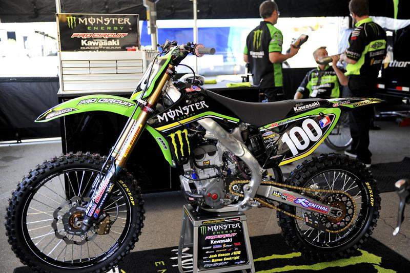 Josh Hansen's Monster Energy/Pro Circuit Kawasaki KX250F.