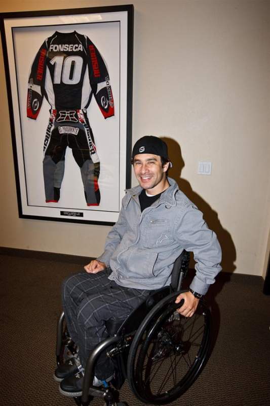 Ernesto Fonseca with a set of his #10 gear