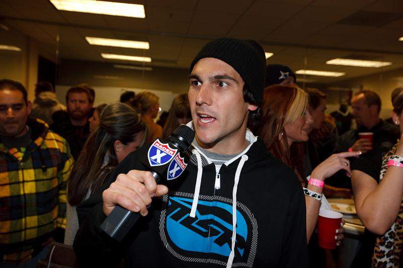 Nick controlling the mic like Fidel Castro