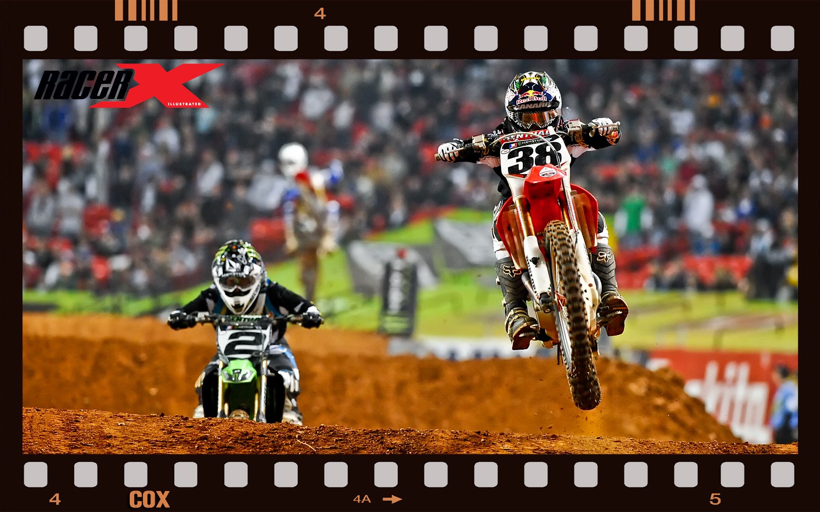 Trey Canard leading Ryan Villopoto