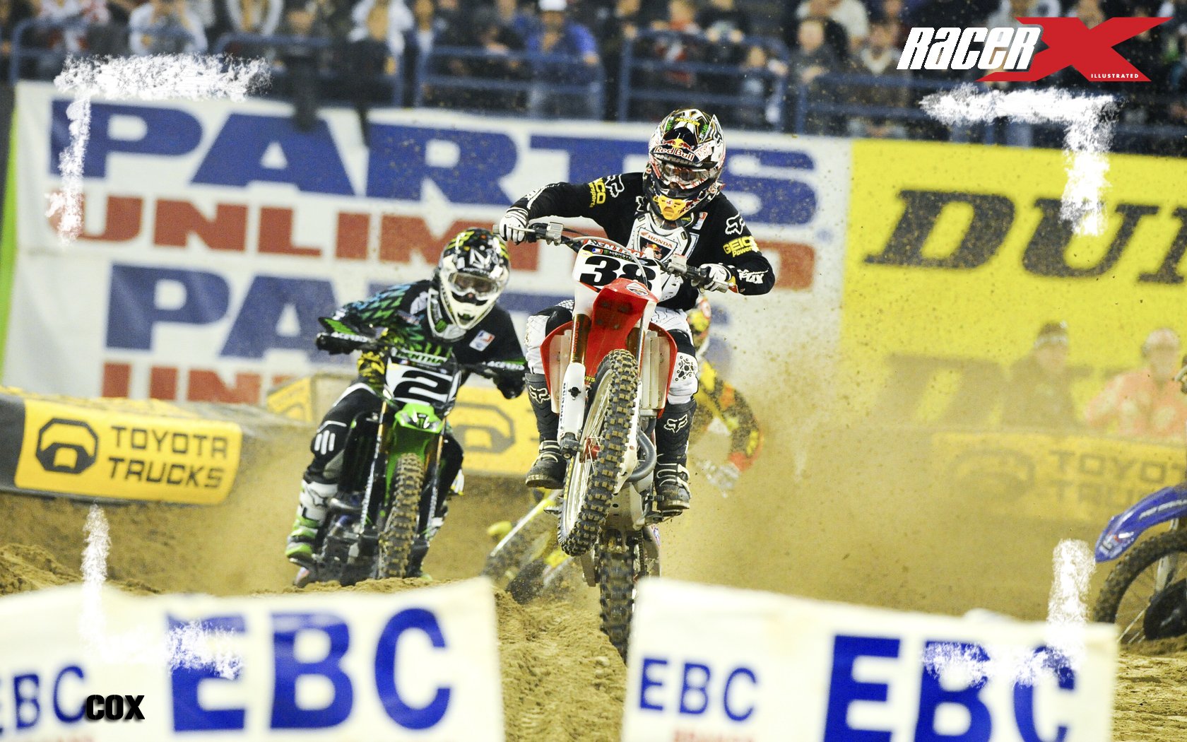 Trey Canard leads the 450cc field in the Toronto main event.
