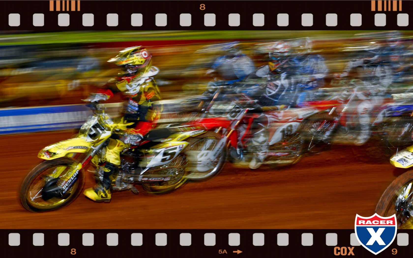 Ryan Dungey gets the holeshot to start his heat race.