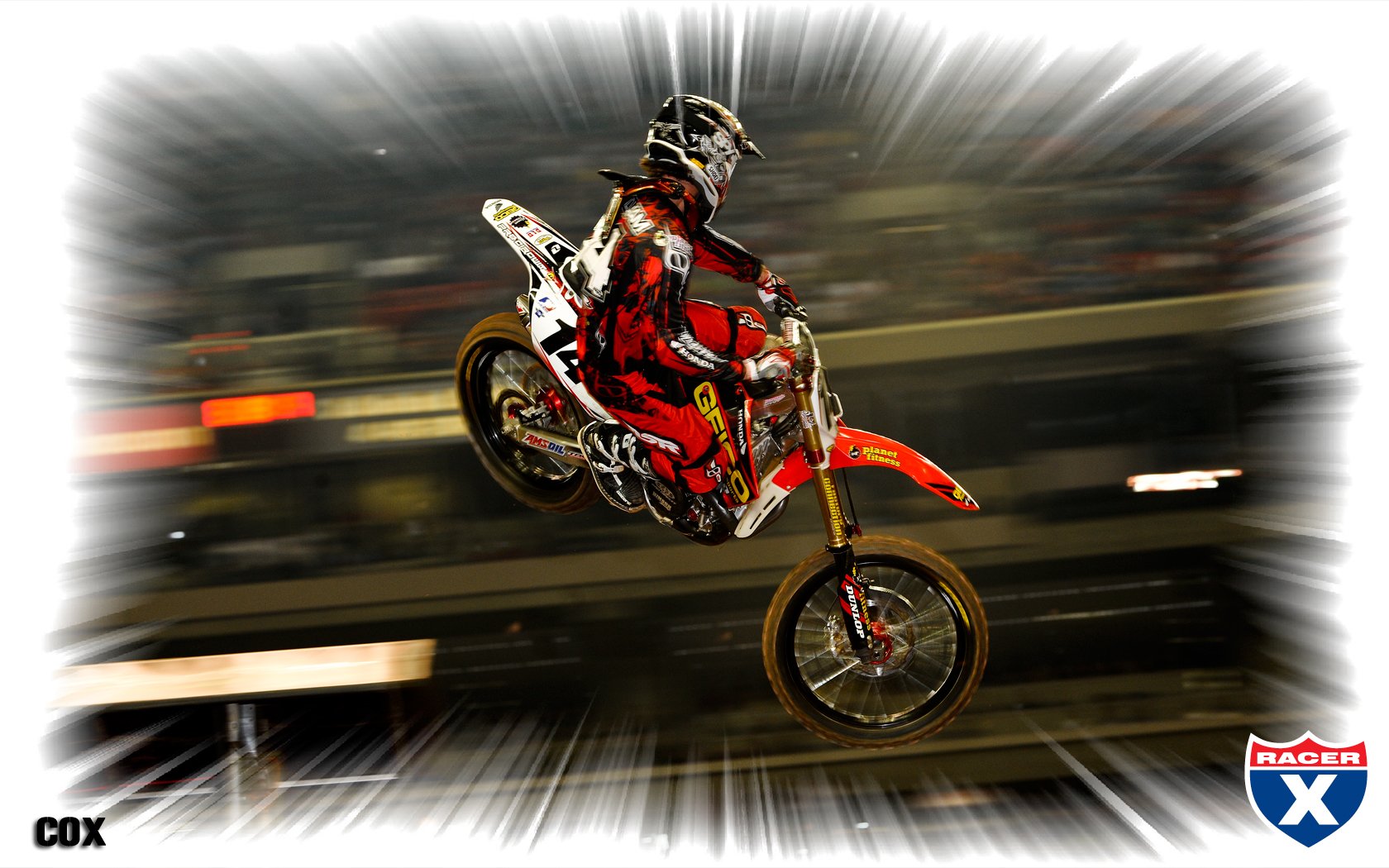 Kevin Windham wins his heat race.