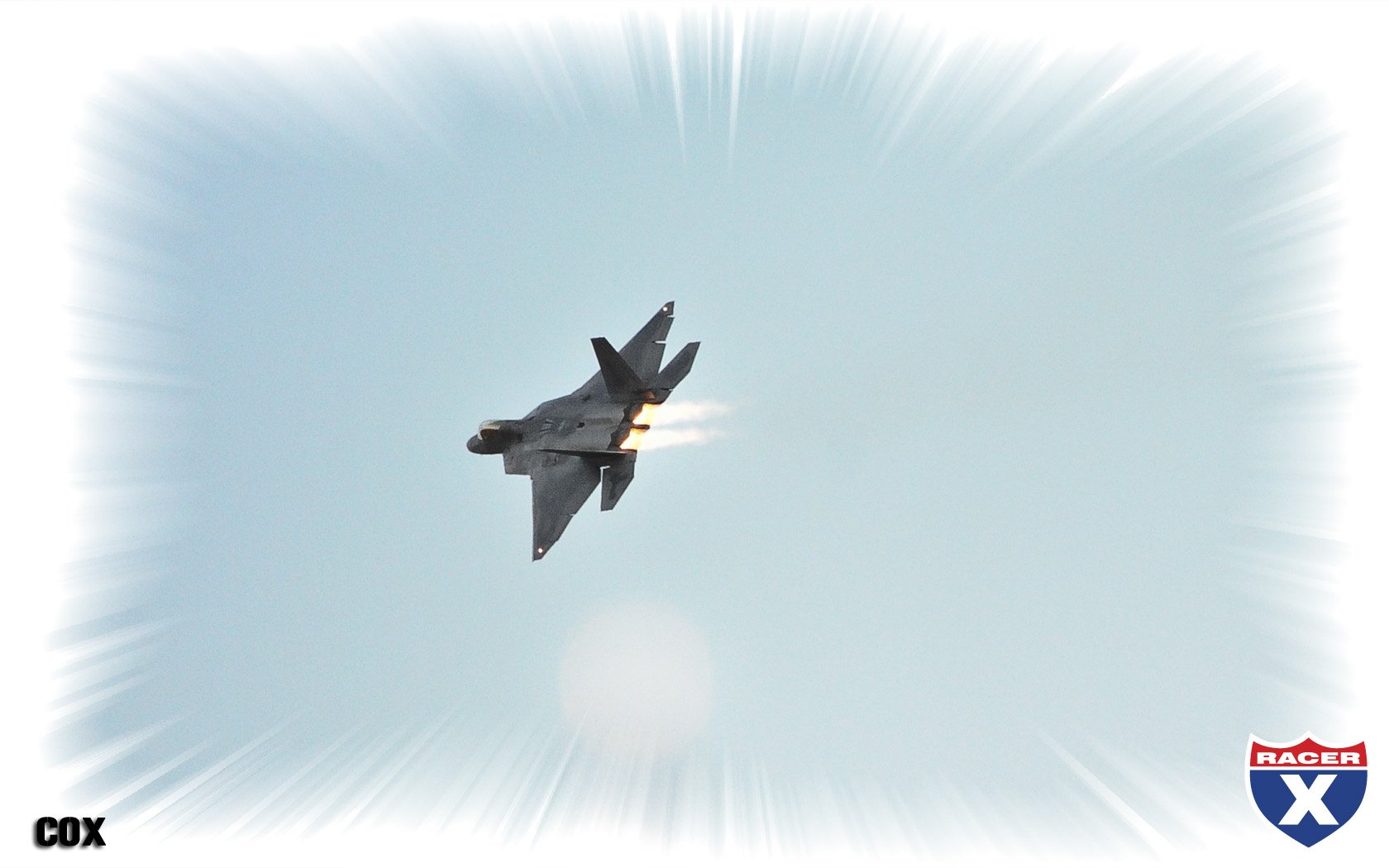 The event started with a fly-by with F-22s.