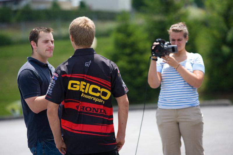 Justin Barcia spoke with a local TV station.