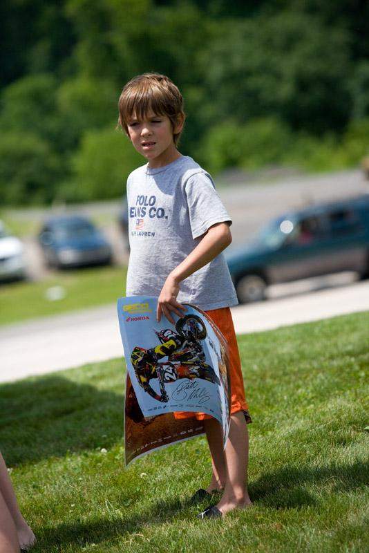 Fans were out to get some autographs.