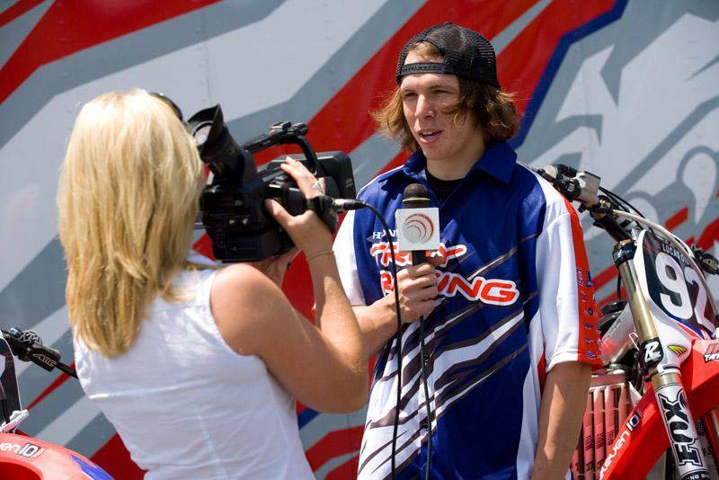 Darryn Durham was put on the spot for a local TV taping.