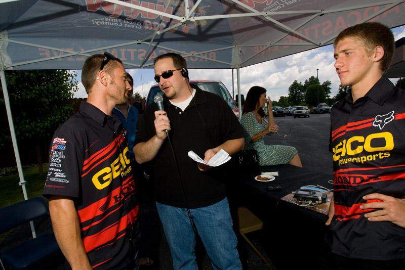 Metcalfe and Barcia did a team interview for radio.