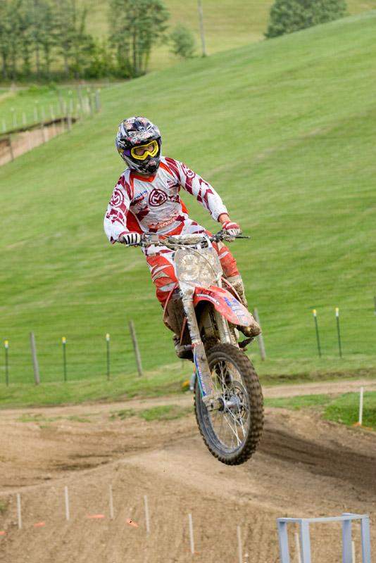 Michael Willard gets in a few laps for press day at High Point.