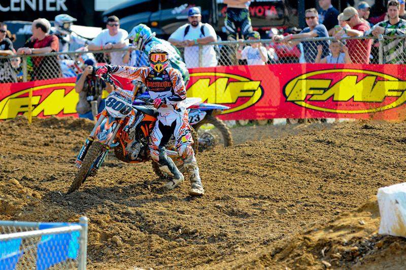 Mike Alessi went down in the first session, but he was okay. He qualified seventh.