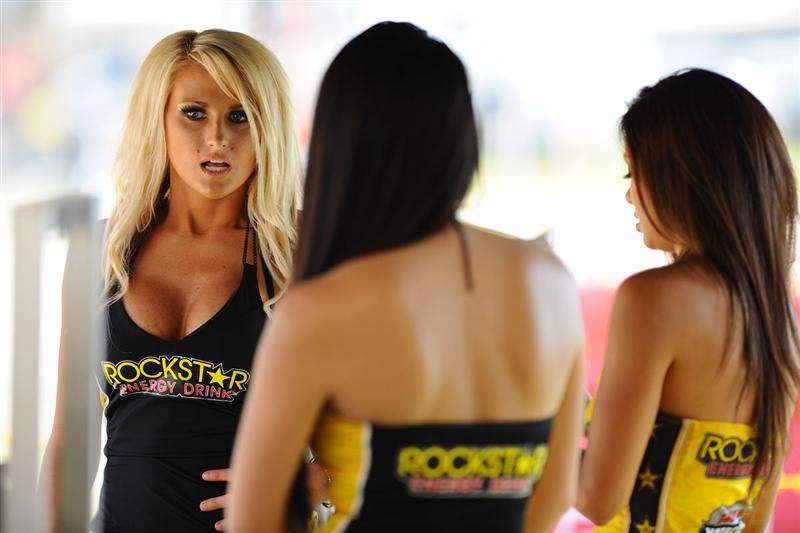 She looks surprised...