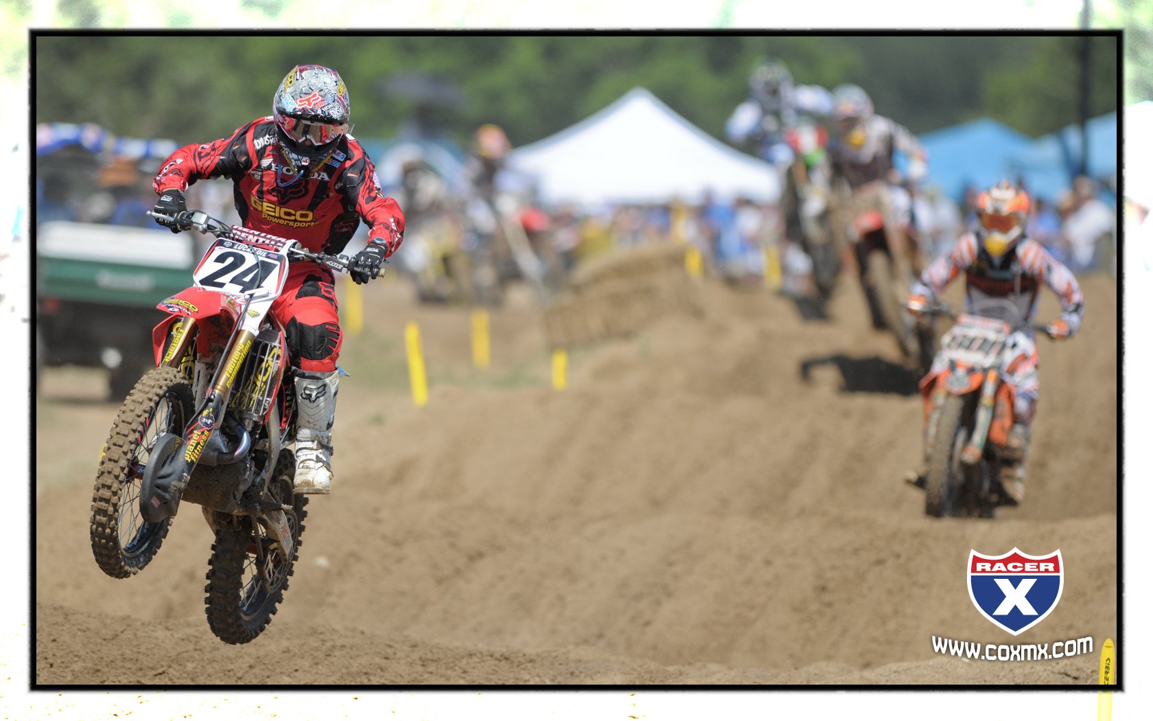 Metcalfe leads Mike Alessi, Andrew Short, Chad Reed, Kyle Regal and Ryan Dungey.