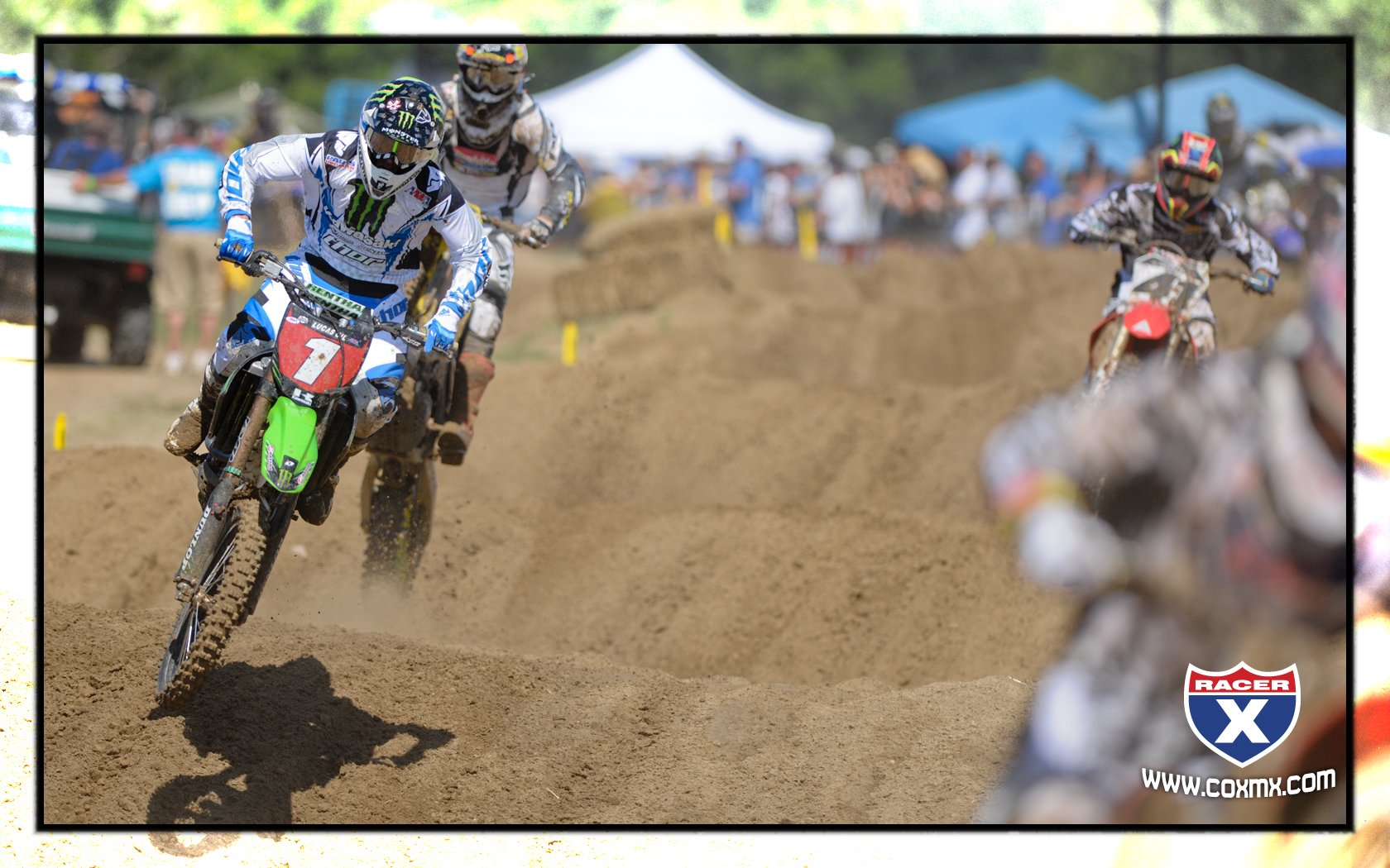Chad Reed does battle with Short (in front), Dungey and Regal.