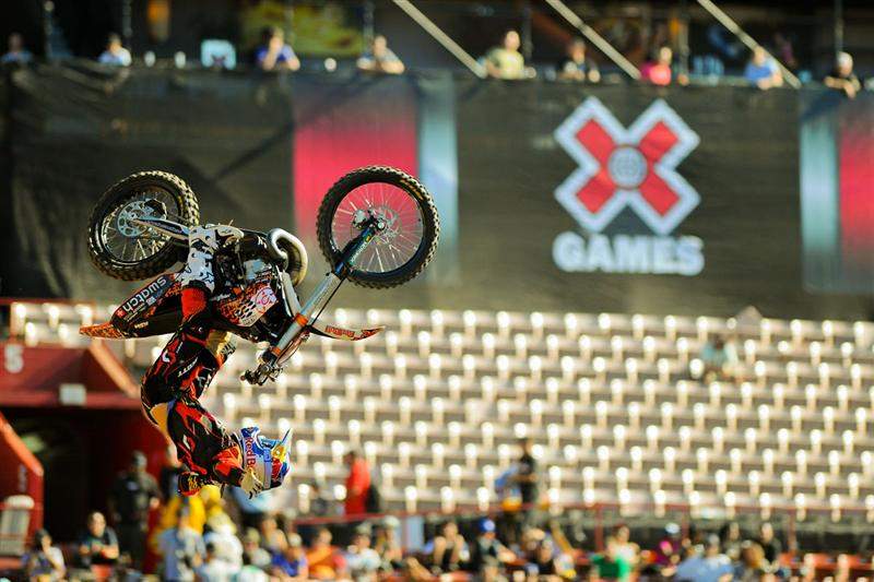 Swiss freestyler Matt Rebaud was again in top form, and he looked like he would end his bad-luck streak at X...