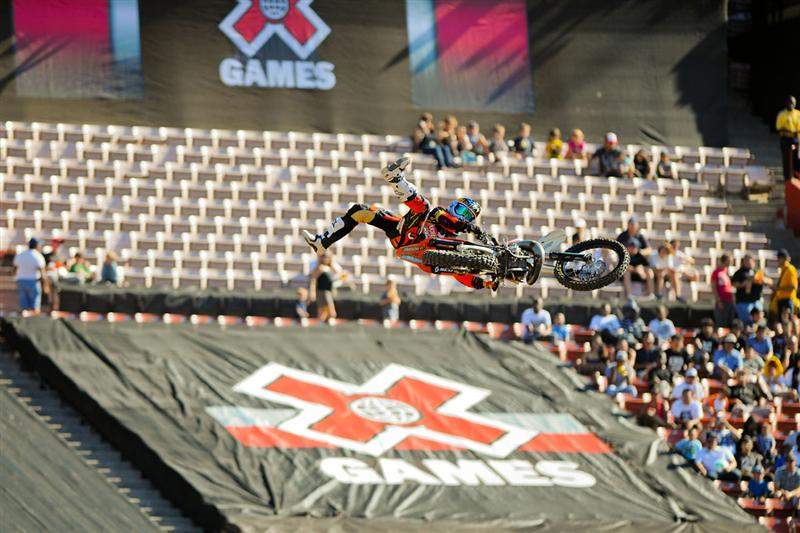 His tricks were big, and he looked comfortable...