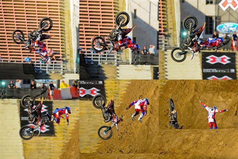 But in the finals, Rebaud didn't make it all the way around on a backflip attempt and bailed off, ending his day. He finished fourth.