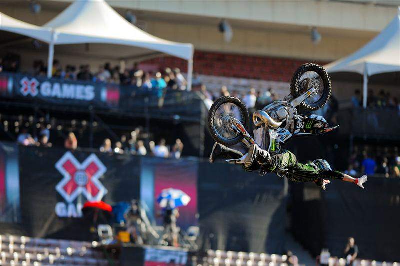 Adam Jones had a bit of an off day, finishing seventh despite tricks like this.