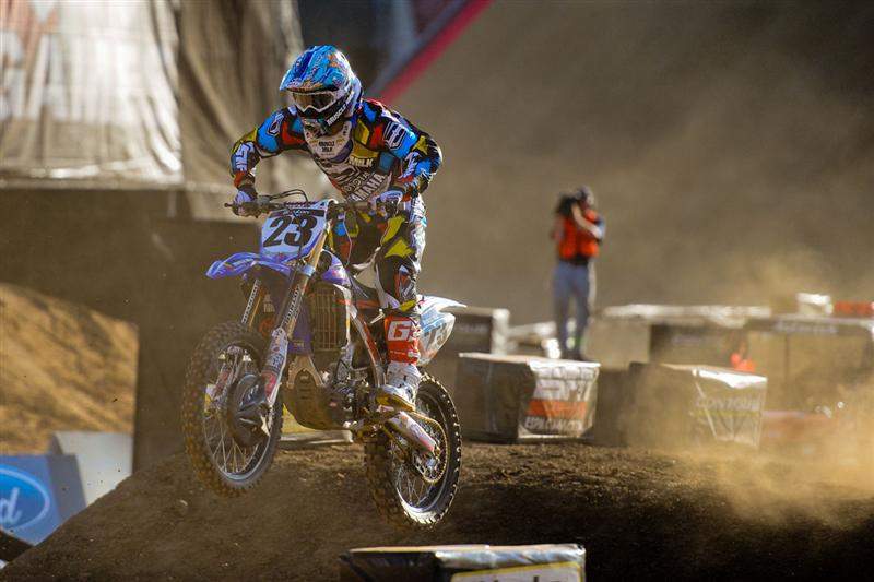Justin Brayton made it a JGR 1-2 sweep after working his way by Hansen.