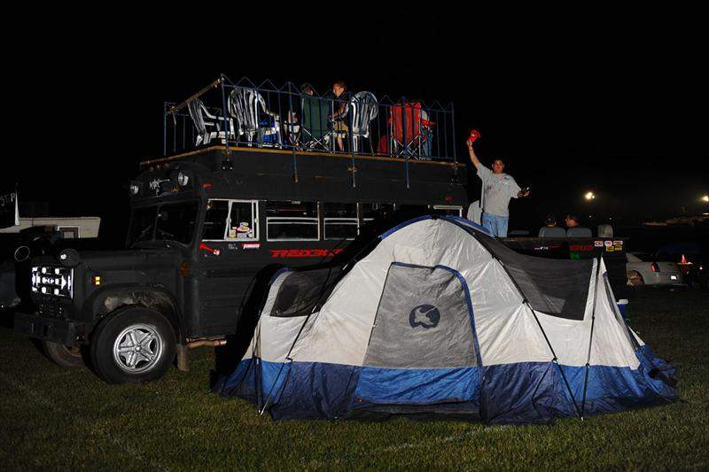 Some more party folks in their RedBud-logo-adorned bus.