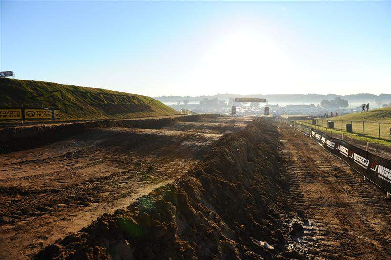 The famous RedBud whoops first thing on raceday morning.