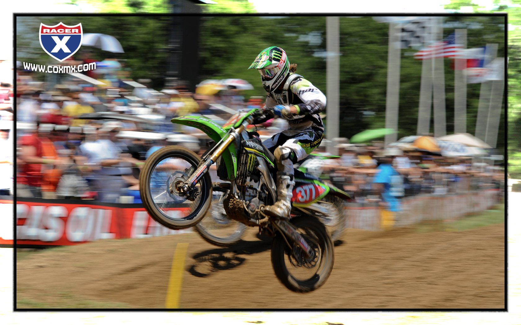 Christophe Pourcel won the opening moto at Texas.