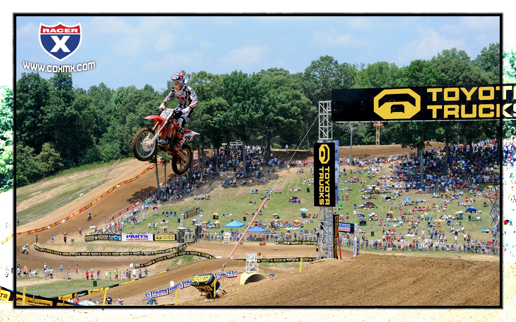 Andrew Short won the opening 450cc moto at Budds Creek.