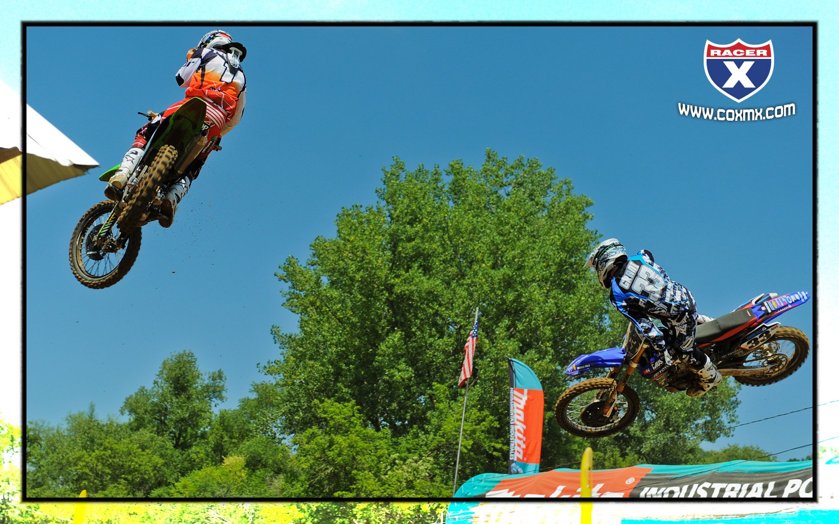 Josh Grant (right) and Chad Reed (left).