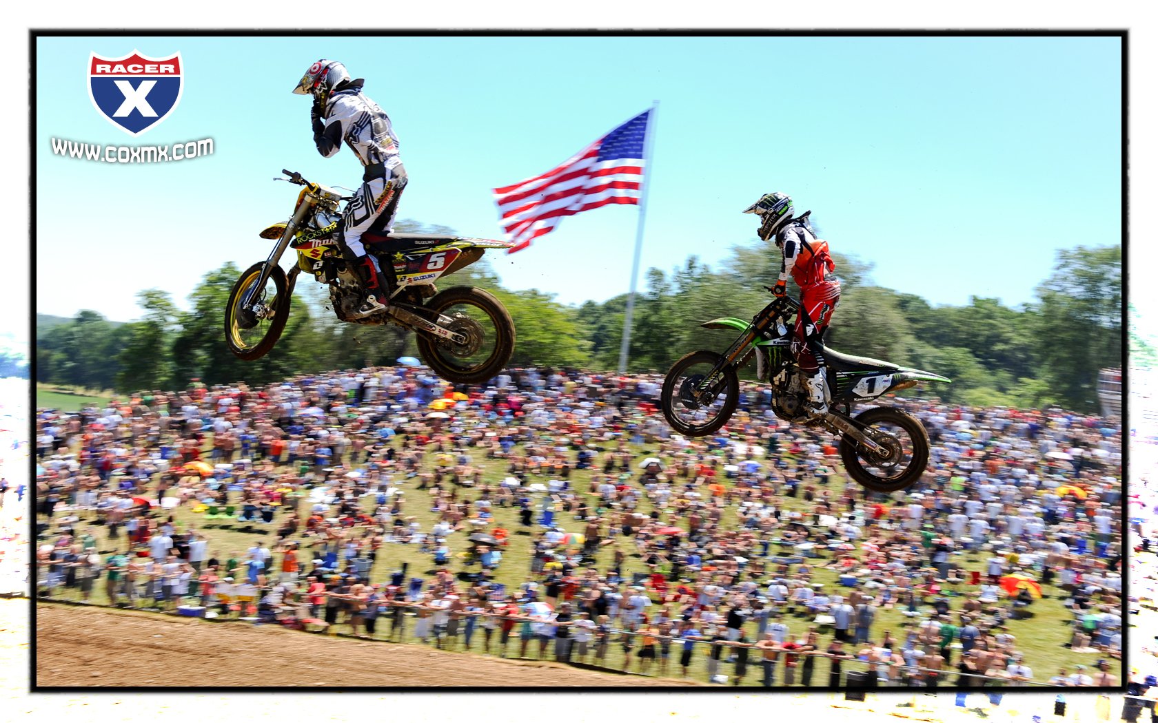 Ryan Dungey leads Chad Reed