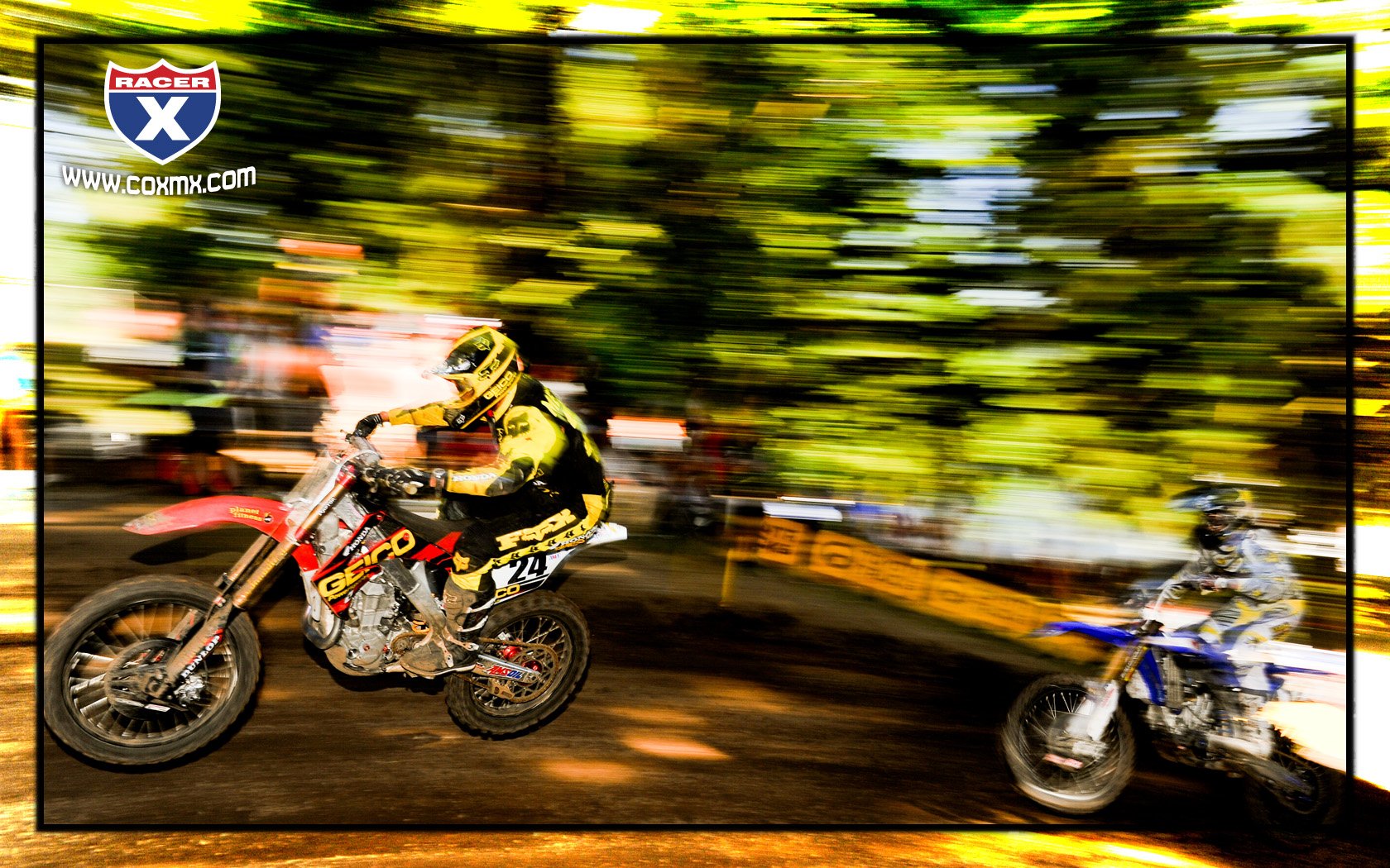 Brett Metcalfe leading Kyle Cunningham