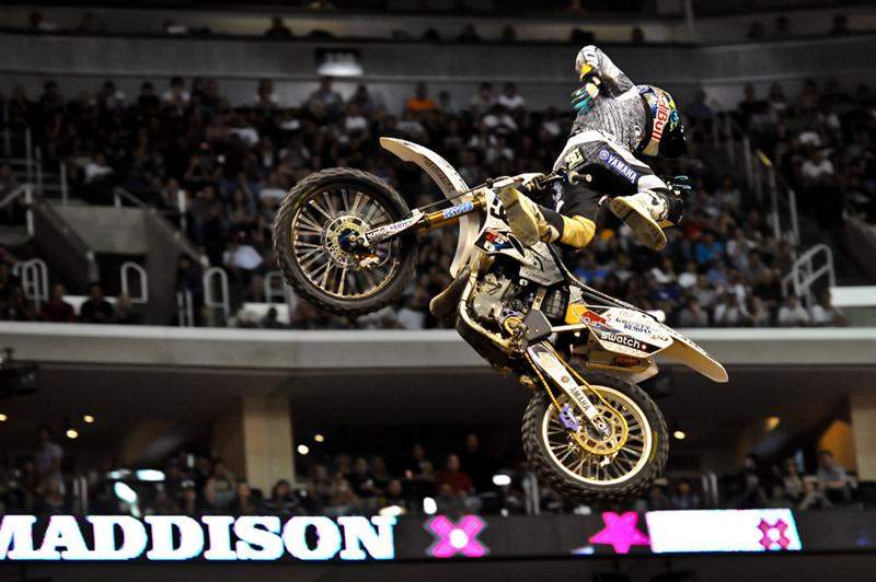 Robbie Maddison started his silver-medal body varial like this...