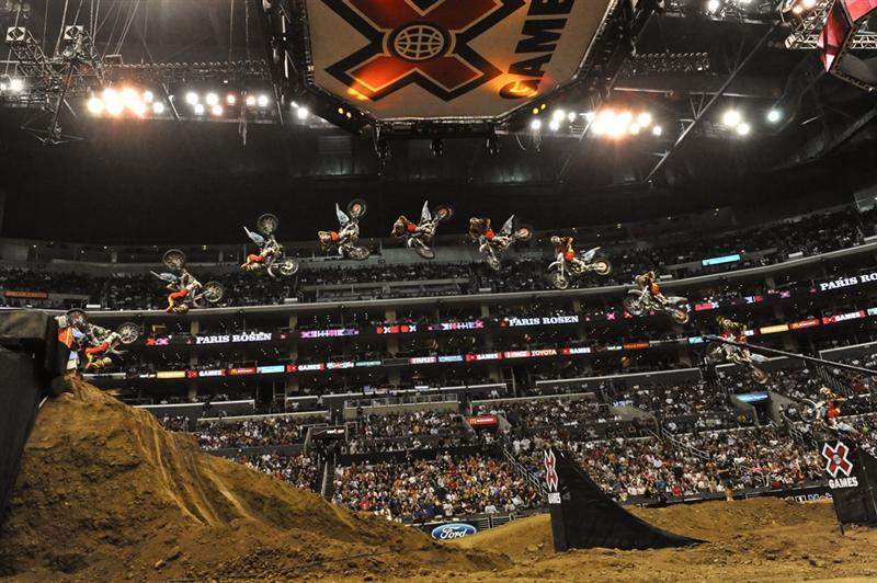 Paris Rosen again attempted the front flip, but this time it was more like a really, really bad endo.