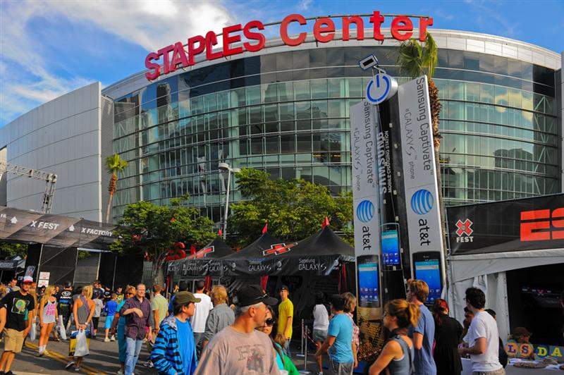 Another view of Staples during X.