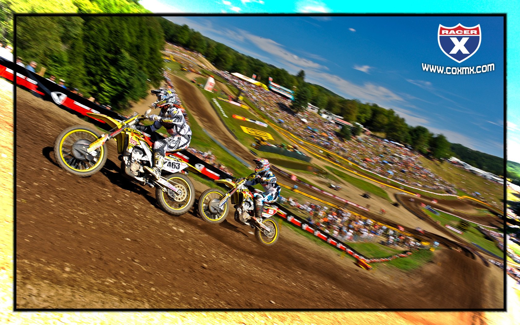 Ryan Dungey chasing Clement Desalle