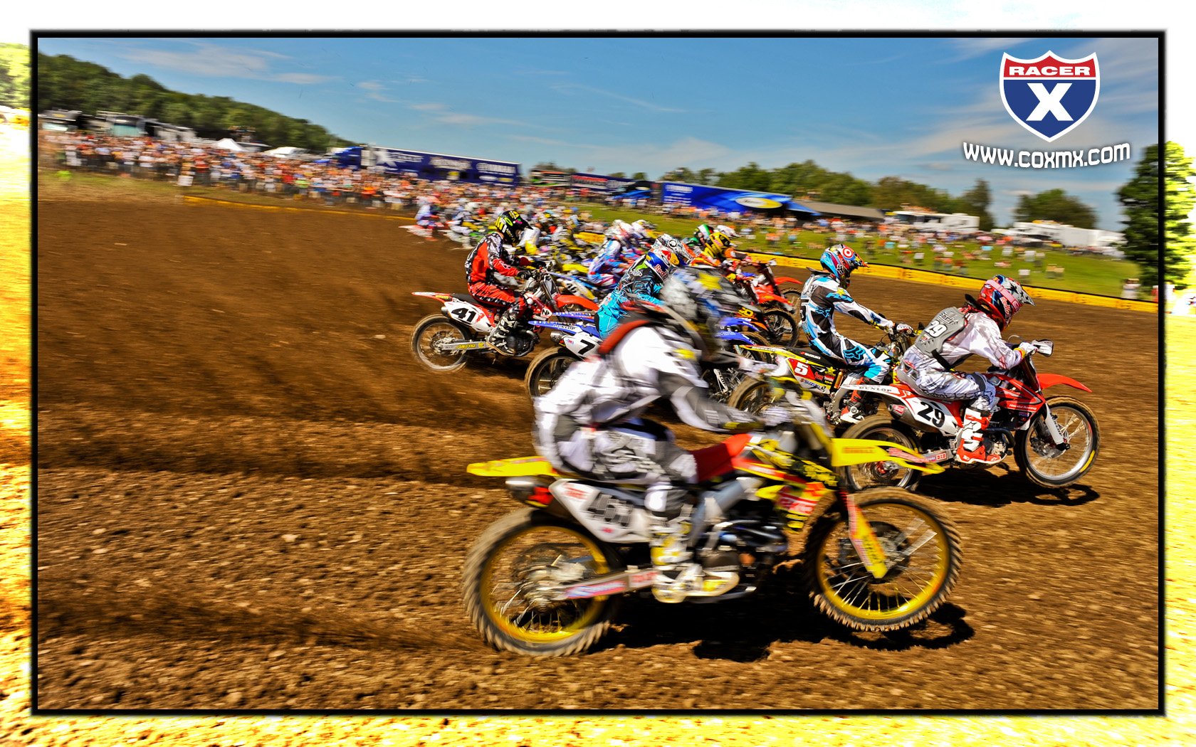 Andrew Short getting the second-moto holeshot