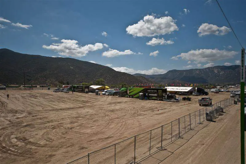 The pits weren't that full yet today, but they will fill up tomorrow.