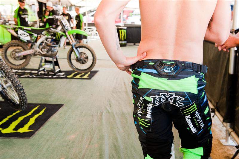 Nick Wey is prepared for his last factory Kawasaki race.