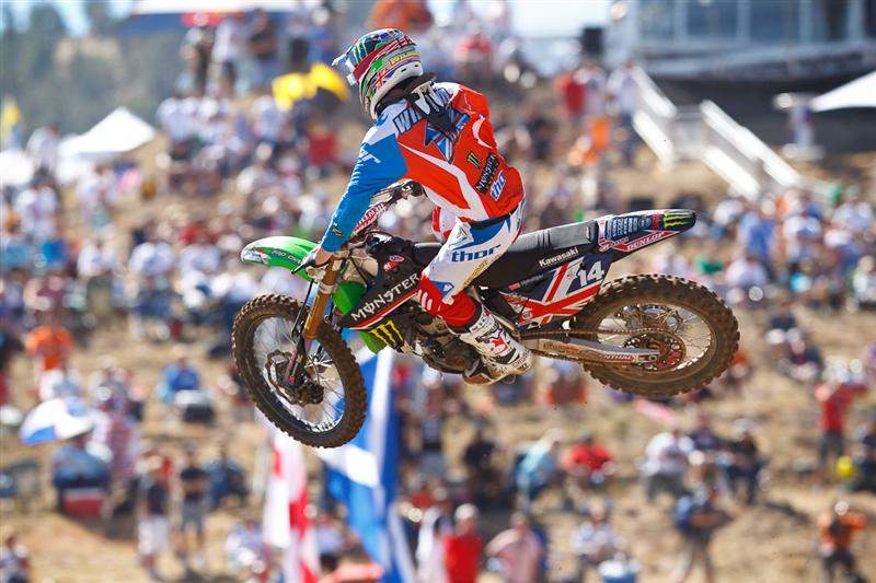 Dean Wilson was fourth-fastest in MX2 qualifying, behind Ken Roczen.