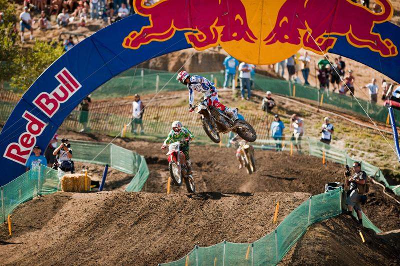 Gautier Paulin was third in the MX1 qualifier. Here, he looks back at Dungey.