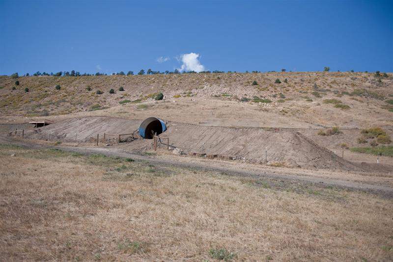 The jumps are still nice and big. This is the back tabletop, and there are platforms on either side of the takeoff for the Red Bull arch to go. In all likelihood, the FIM folks have learned their lessons from the arch that fell over at the Glen Helen USGP earlier this year and will make sure it doesn’t happen again at the MXoN.